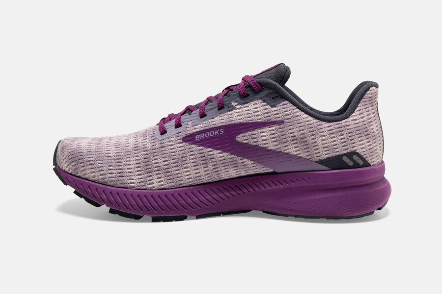 Brooks Running Shoes Womens Purple - Launch 8 Road - 5928-LSTEB